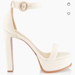 SCHUTZ Cream Platform Heels